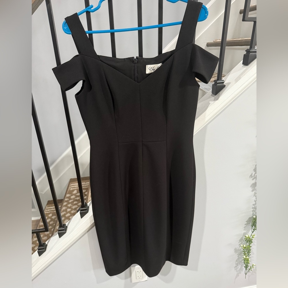 Eliza J Black Strapless Dress